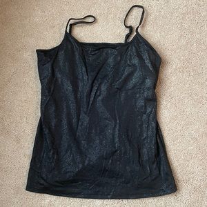 Black sparkle tank top